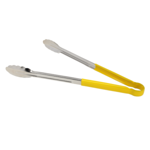 Winco 16" Utility Tong PP HDL Stainless Steel/Yellow - UT-16HP-Y