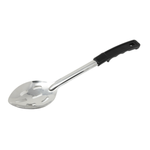 Update Slotted Basting Spoon Stainless Steel 13'' - Black Handle - BBOT-13N