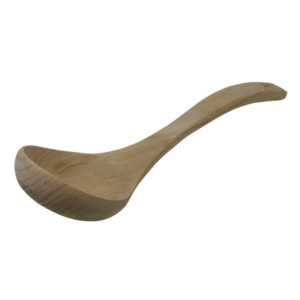 Baylee Wooden Serving Ladle Curved 4'' - 484