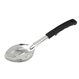 JR 11" Slotted Stainless Steel Basting Spoon Plastic Handle - 3531