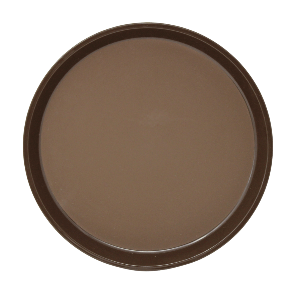 Cambro Round Tray Polytread 11'' Brown - PT1100