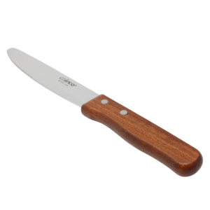 Winco Jumbo Steak Knife 5"Blade Wooden Handle - KB-15W / 2491