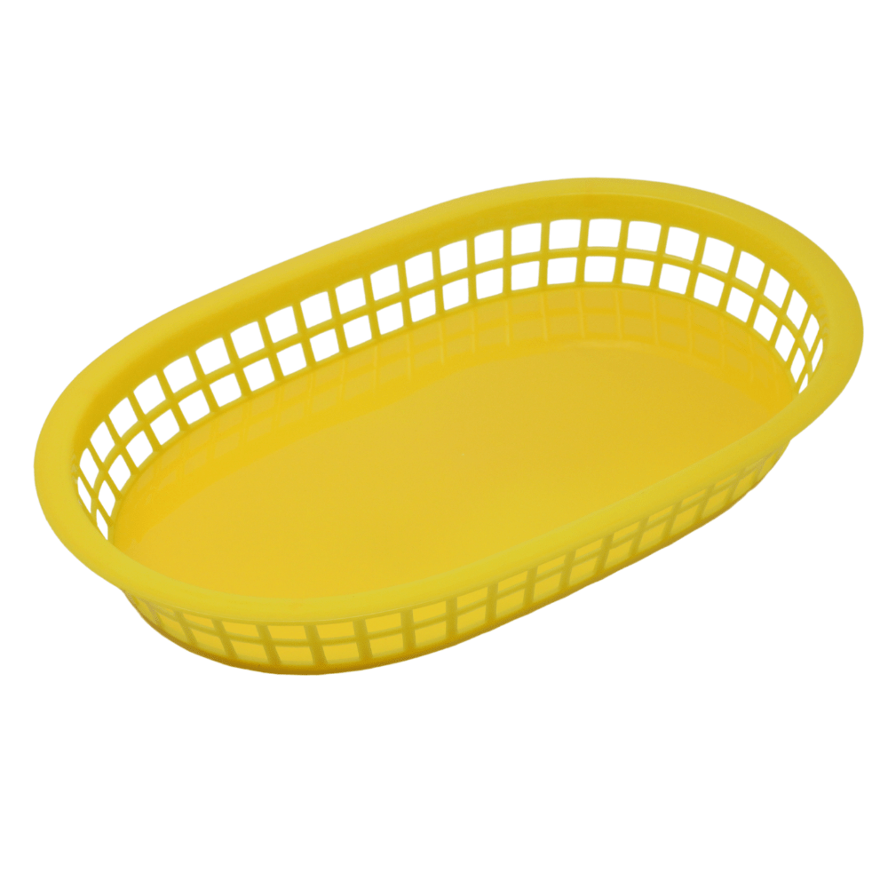 Update Oval Basket Yellow P/DZ  7'' x 11'' - BB107Y