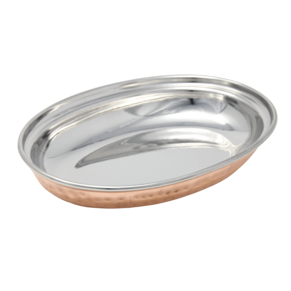 Vinod Oval Copper Dish with S/S liner