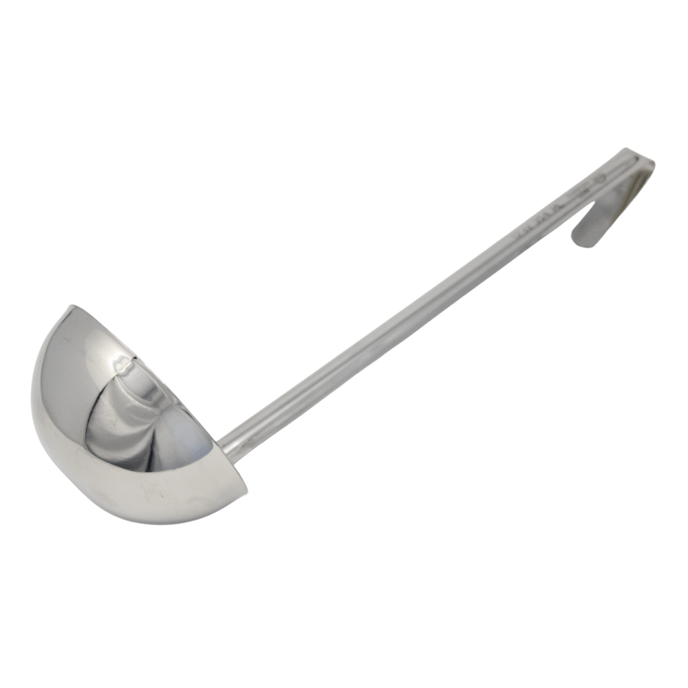 Winco One-Piece Stainless Steel 12 oz Ladle - LDIN-12