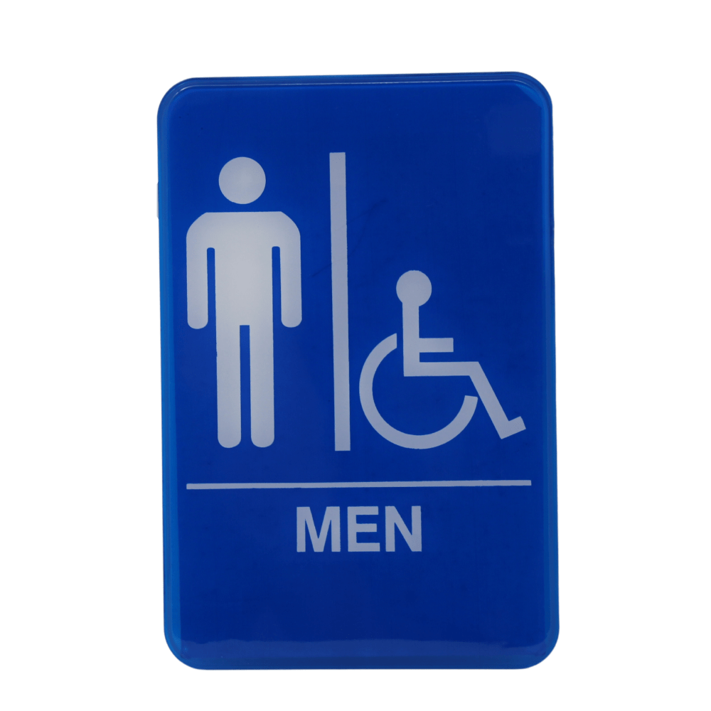 Royal Mens/Handicapped Bathroom Sign 9'' x 6''