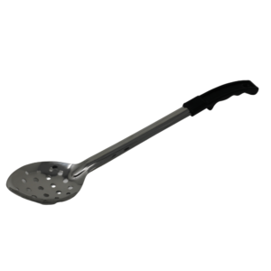 Update Slotted Basting Spoon 15'' - Black Handle - BBPF-15N