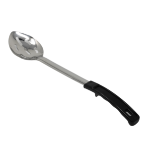 Update 15" Slotted Stainless Steel Basting Spoon Plastic Handle - BBOT-15N