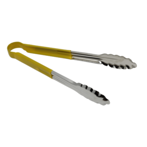 Royal Utility Tongs 12'' Stainless Steel Yellow - ROYTSC12Y
