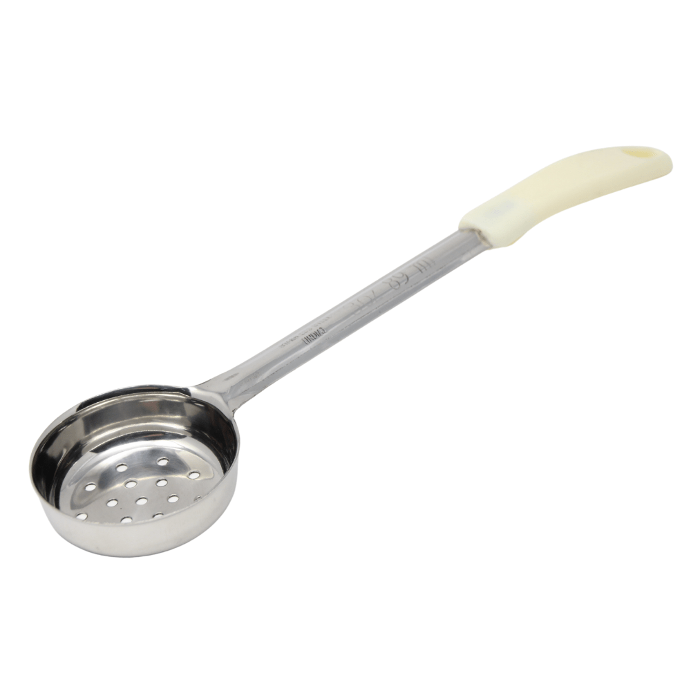 Winco Portion Control Spoon Perforated 3oz White - FPP-3