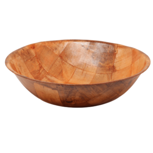Winco Salad Bowl Woven Wood 14'' Round - WWB-14