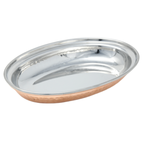 Vinod Oval Bowl/Dish Copper 8''