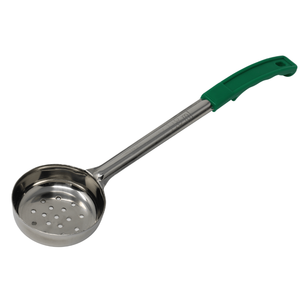 Update Portion Control Spoon Perforated 4 oz Green