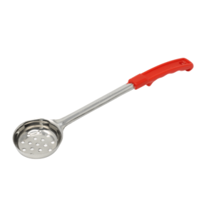 JR Portion Control Spoon Perforated 2 oz Red