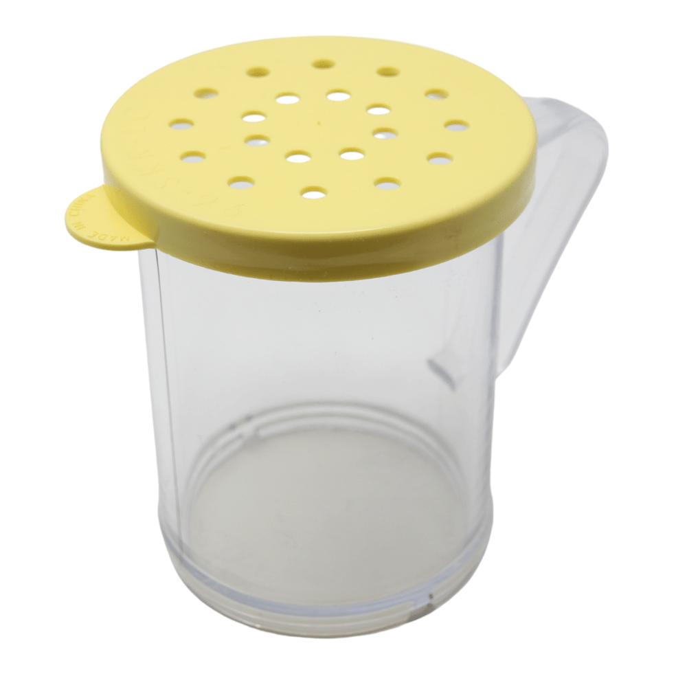 Cambro Cheese Shaker Clear Yellow 10 Oz - 96SKRC135