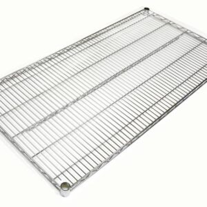 Omcan Wire Mesh Shelving 14"x72" 20105 Chrome 2 Pack 14"x72"