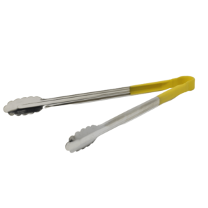 Royal Utility Tongs 16'' Stainless Steel Yellow Handle - ROY TSC 16 Y