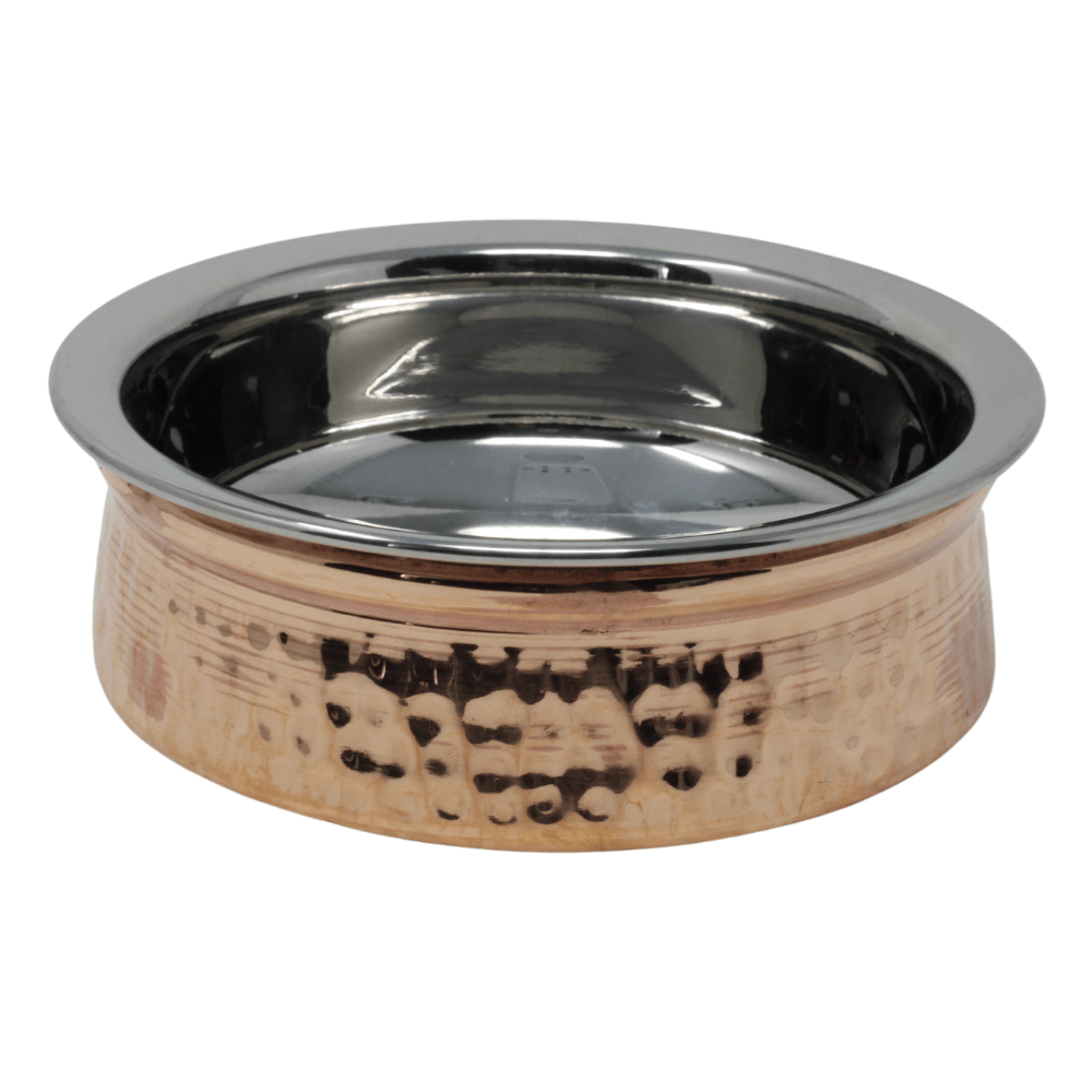 Vinod Serving Bowl Copper with S/S Lining 6'' C-HNDSD-15