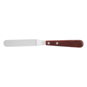 Winco  TOS-4 Spatula w/offset Wooden Hdl 3-3/8"x3/4"