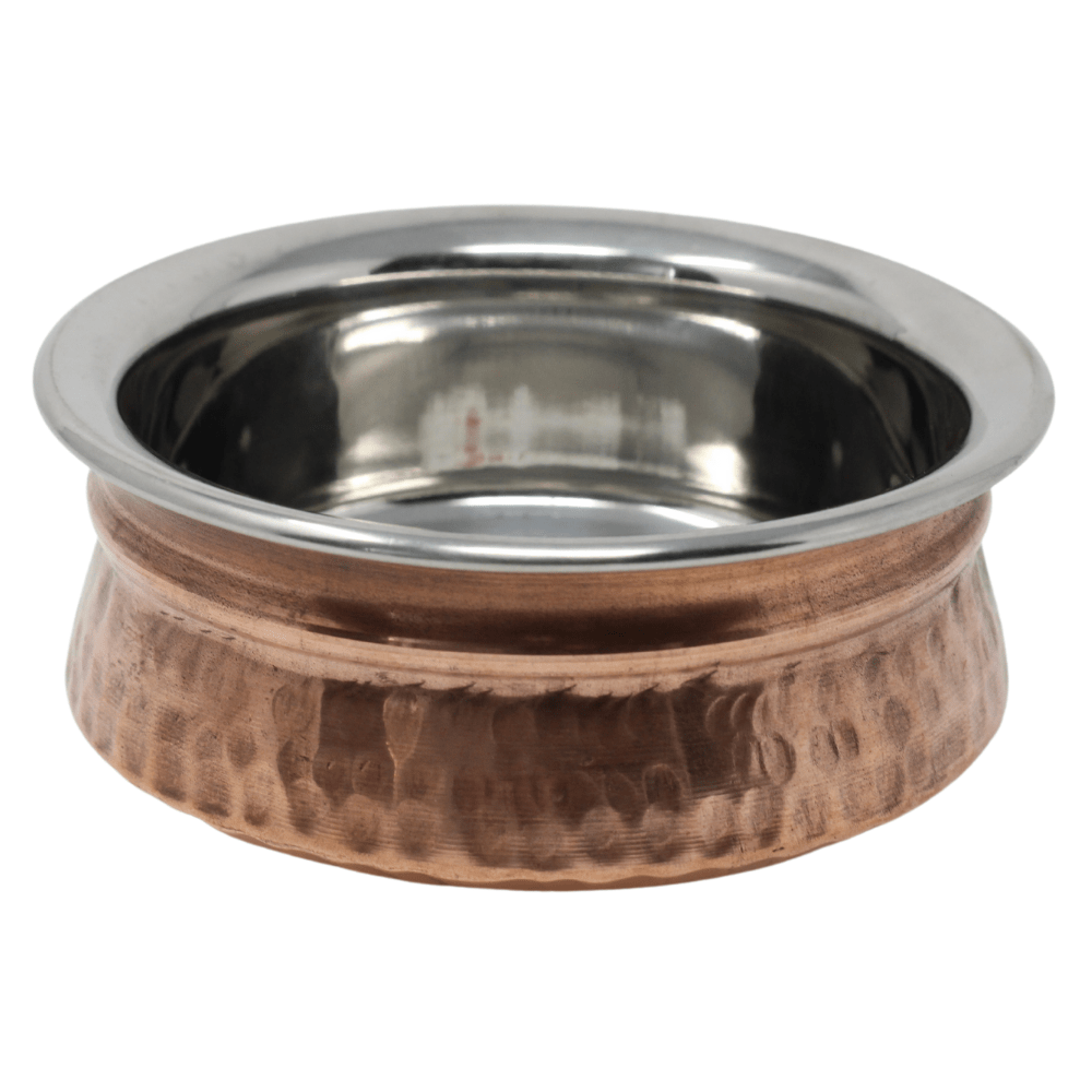 VInod Serving Bowl Copper with S/S Liner 5'' - C-HNDSD-13