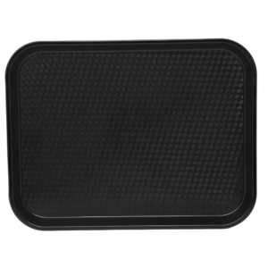 Cambro Tray Fast Food 10'' x 14'' Black - 1014FF110