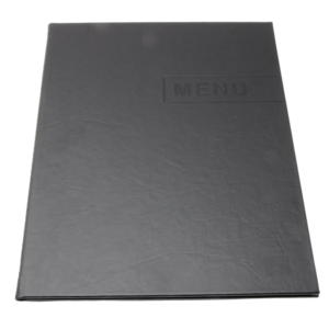 Black 4-Page Menu Holder 9.5" x 12" - 11992