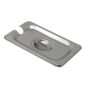 RED 1/9 Stainless Steel Insert Lid Notched - 6190CS