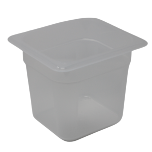 Cambro 1/6 Translucent Food Pan White 6'' Deep - 66PP190