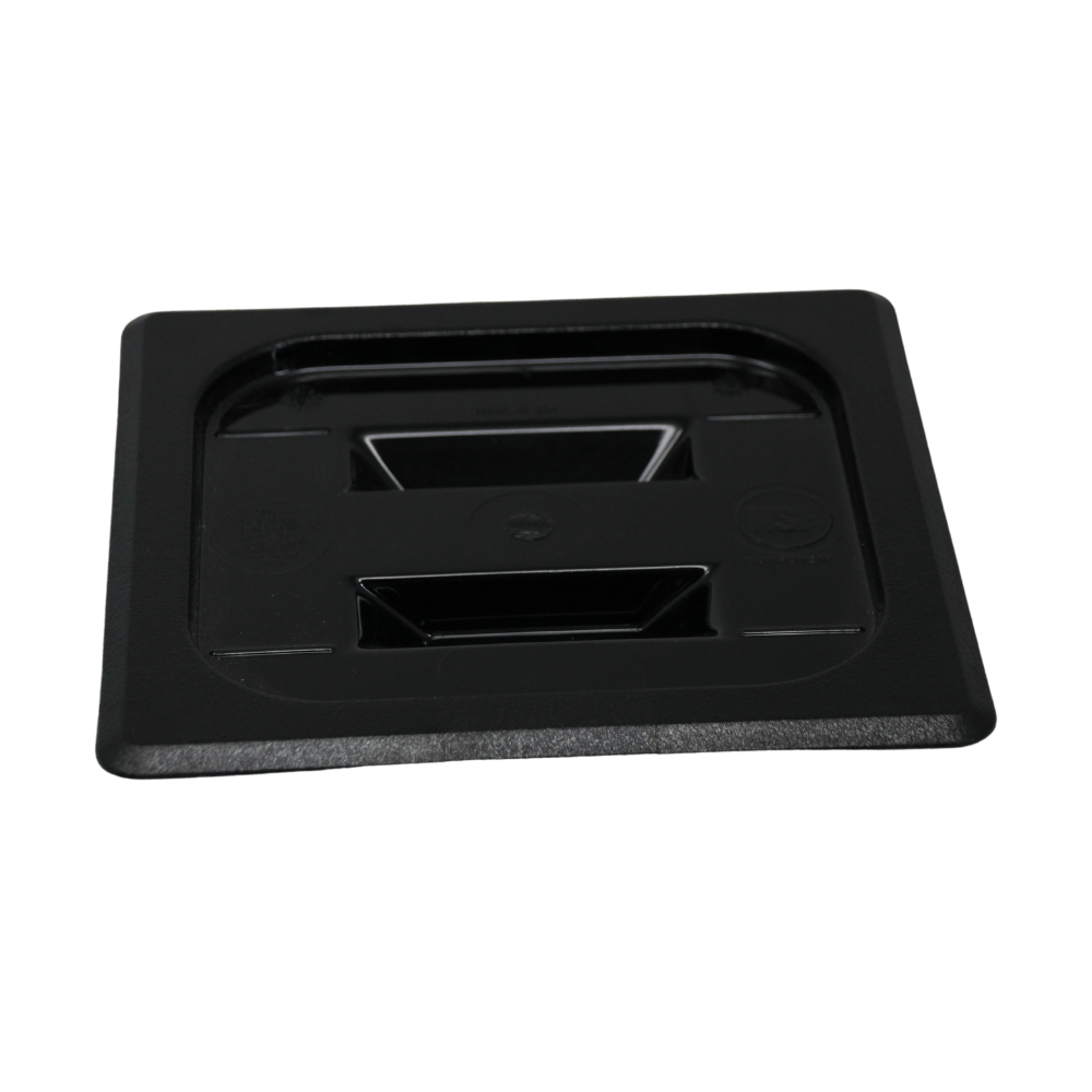 Cambro 1/6 Black Cold Insert Lid With Handle - 60CWCH