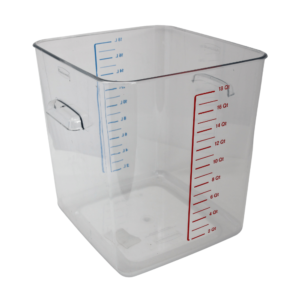 Rubbermaid Food Storage Container Clear Square 18L/18Qt