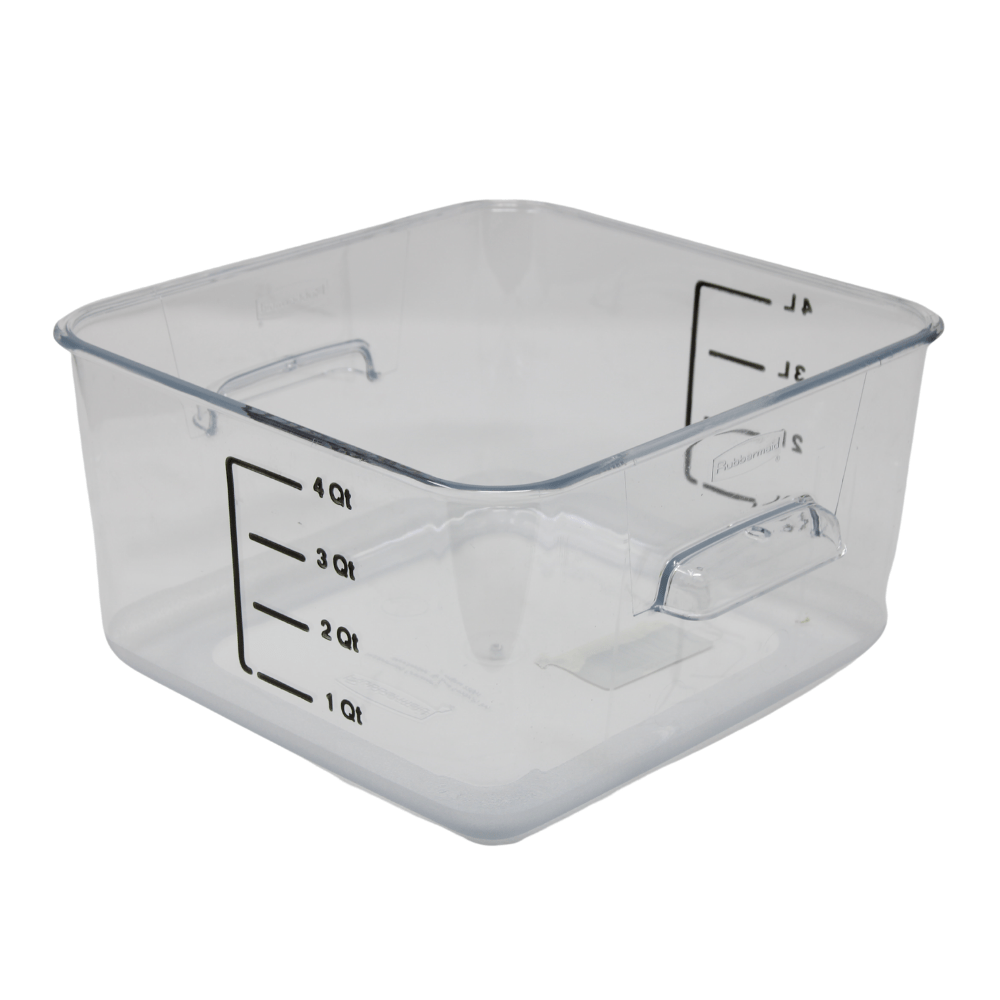 Rubbermaid Food Storage Container Clear Square 4L/4Qt - 2020956