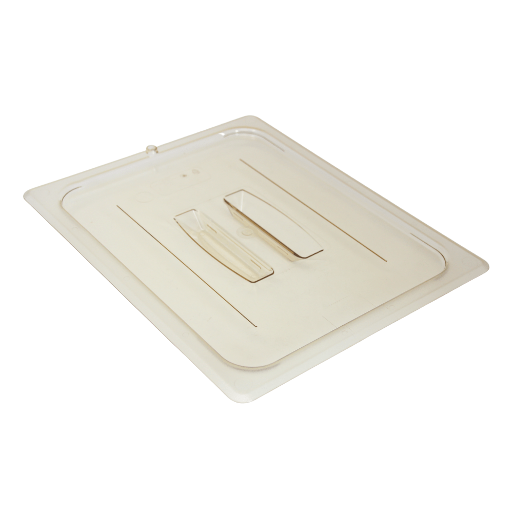 Cambro 1/2 Insert Amber Lid with Handle - 20HPCH150