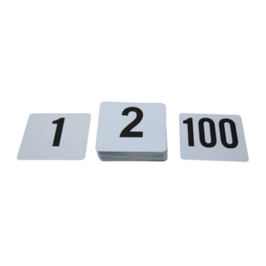 Update Table Numbers 1-100 4'' x 4'' - KT1200