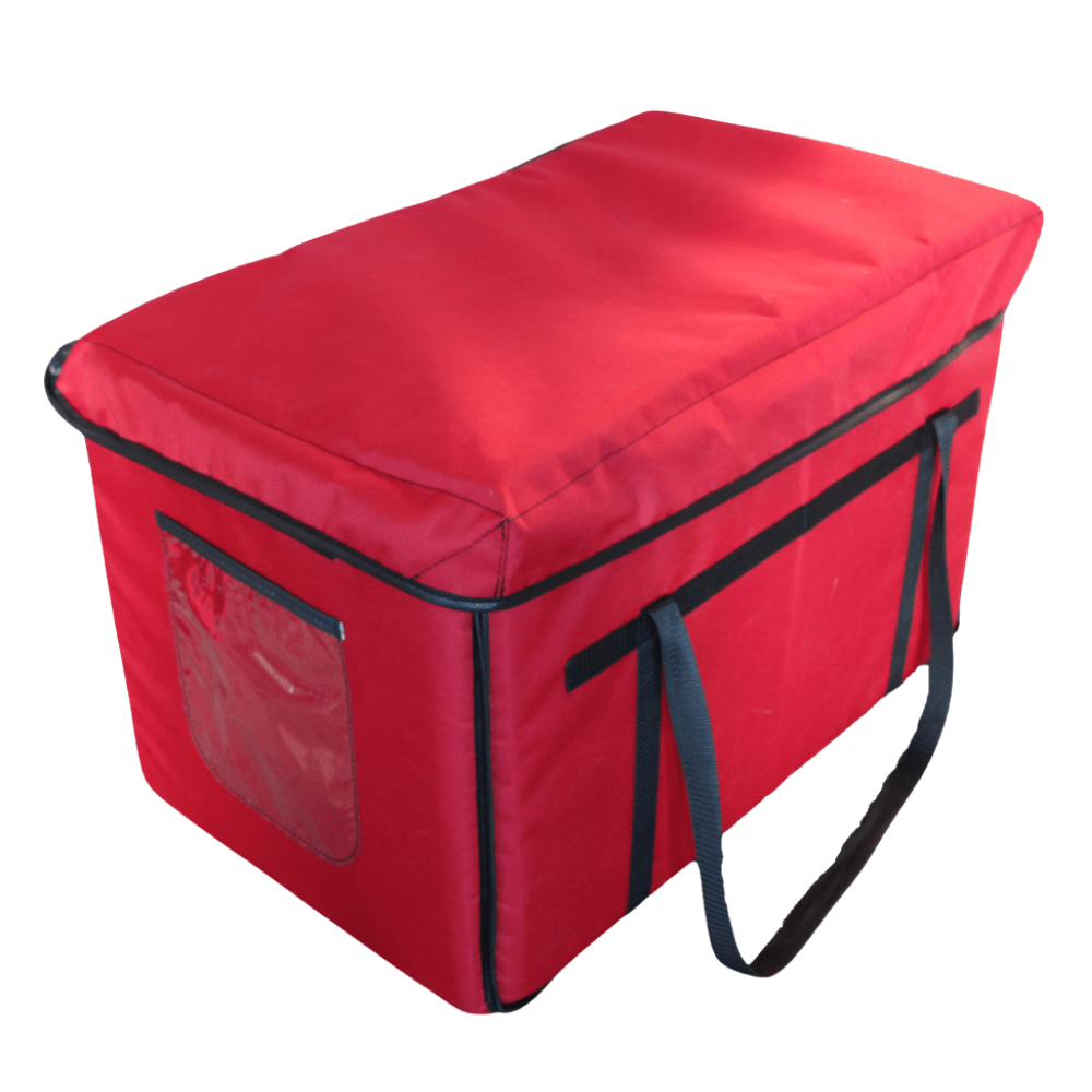 Insulated Delivery Bag Red 23" x 15" x 14"
