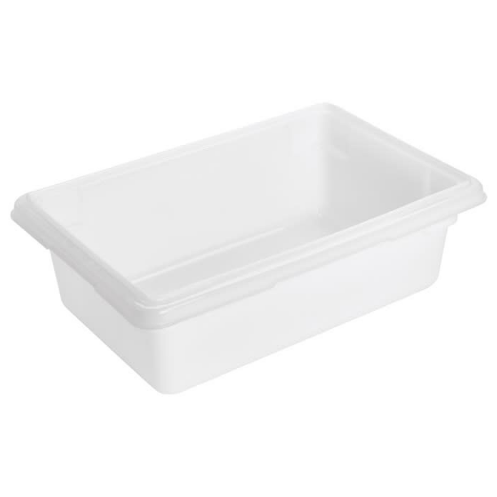 Rubbermaid White Food Storage Container 18" x 12" x 6" - 13 L - FG3509