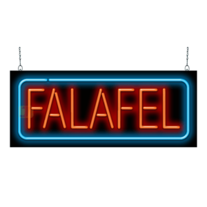 Electric Falafel Sign 24" x 16" - 1998