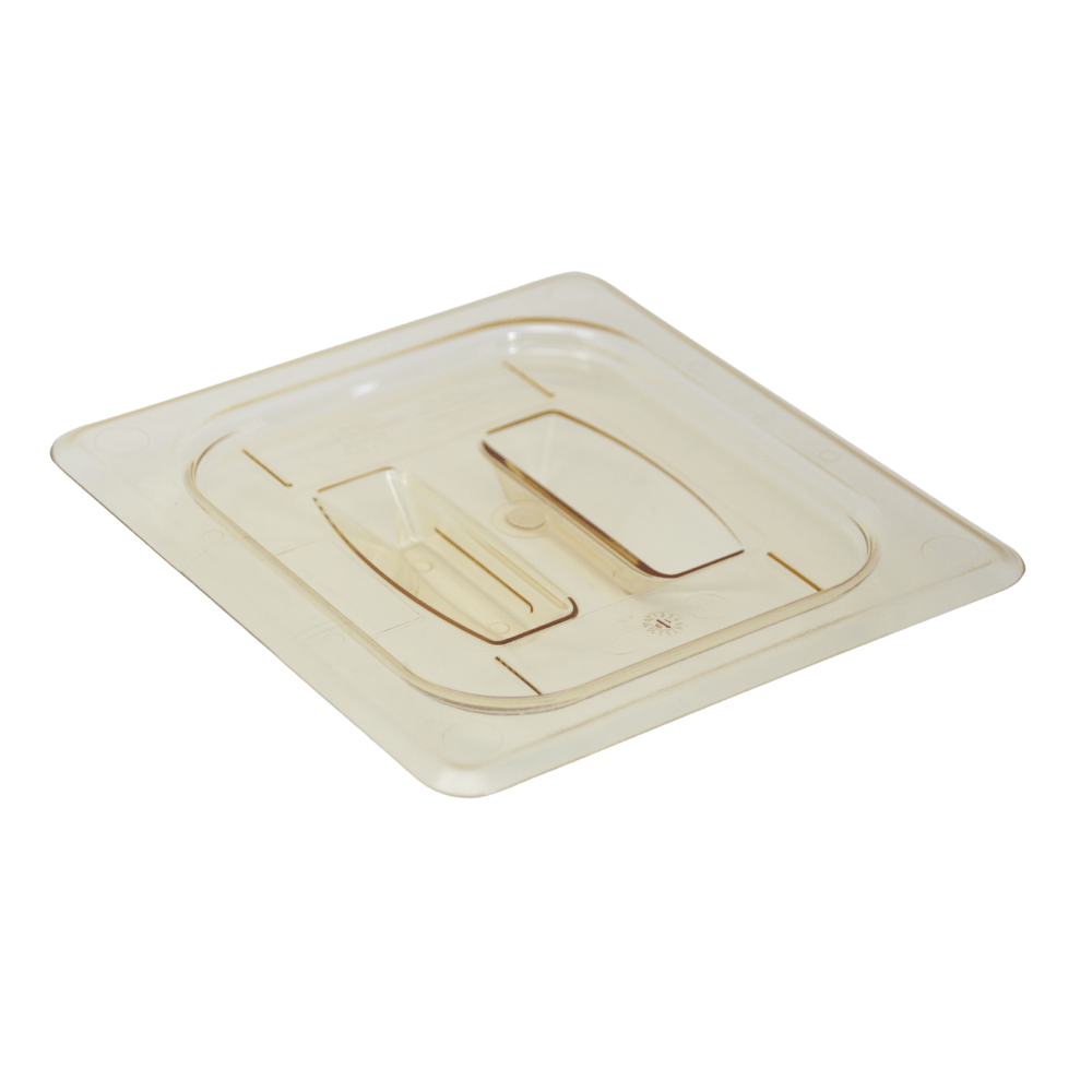 Cambro 1/6 Insert Amber Lid with Handle  - 6002