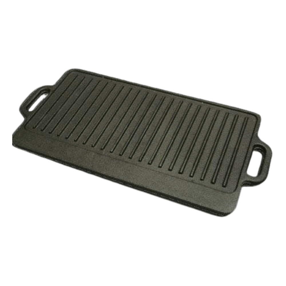 Winco Reversible Griddle/Grill Cast Iron Reversible 20" x 9.5" - IGD-2095