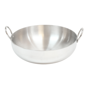 Chetak Wok Aluminum 17.5" Flat Bottom - CHTKAD-45