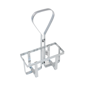 Winco Chrome Plated Cruet Rack for 6 oz Oil/Vinegar - WH-5