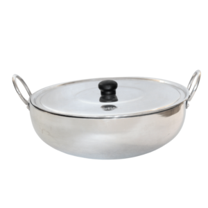 Chetak Aluminum Wok with Lid 11.8" - CHTKAD-30
