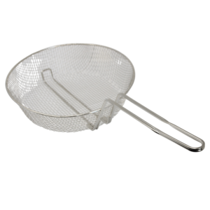 Winco 12" Culinary Basket Medium Mesh Nickel