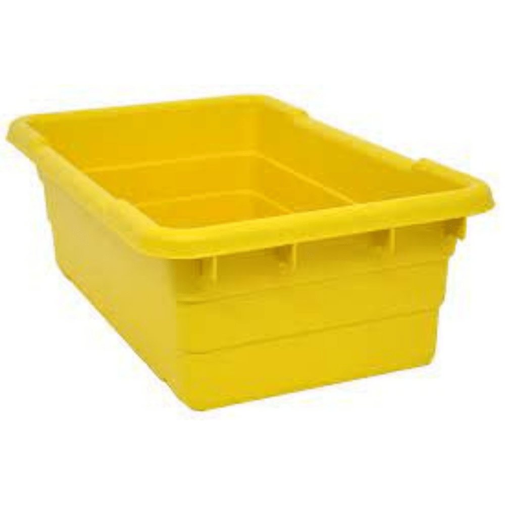 Plastic lug 25x15.75x8.5"Yellow