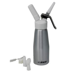 Winco Whipping Cream Dispenser 3 Decorating Tips 500 ml 1 Pint - CW-A05