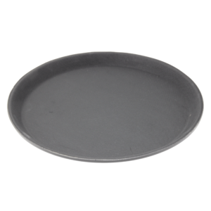 Winco Grip Tray 16" Round Black - TRH-16K