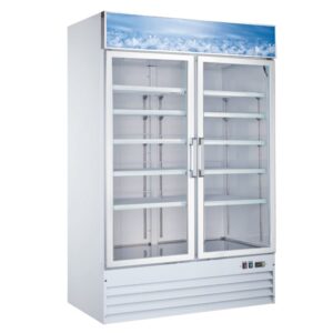 Omcan 53" 2 Door Glass Freezer - 50075 FR-CN-0045-HC