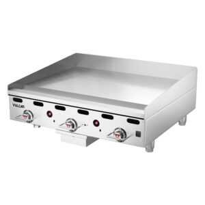 Vulcan MSA36 Thermostatic Griddle 36" Natural Gas - 81,000 BTU