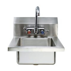 Omcan Wall-mount Hand Sink w/ Faucet 12W x 16D x 13H - 46507