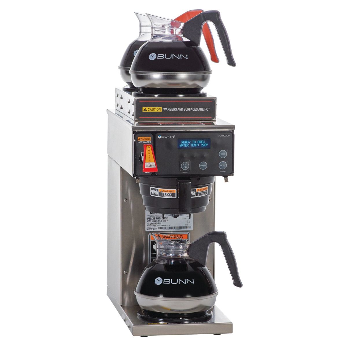 Bunn AXIOM-DV-3T Axion-Dual Voltage Coffee Maker w/ 3 Warmers - 38700.6008