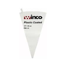 Winco Pastry Bag Cotton  W/Plastic Coating - PBC-12